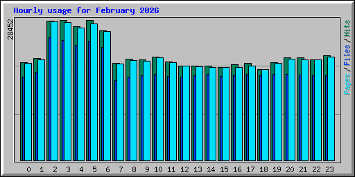 Hourly usage for February 2026