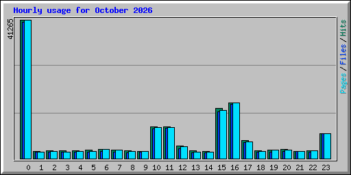 Hourly usage for October 2026